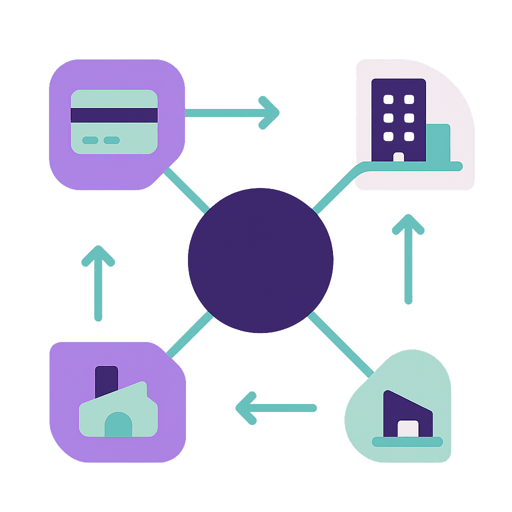 Abstract Billhop pattern